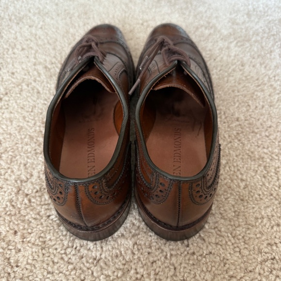 Allen Edmonds Wingtips - McAllister, Chili - Picture 4 of 9